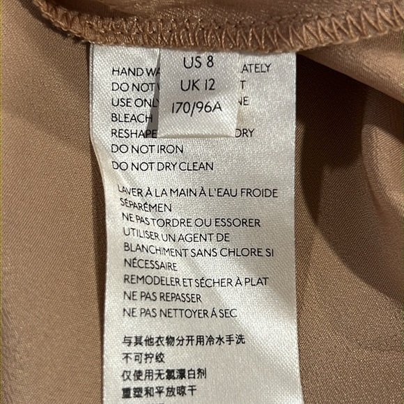 Free People Night Shimmer Mini Dress 8 Black Tan Nude Lace Sequins Cocktail Boho - Picture 8 of 11